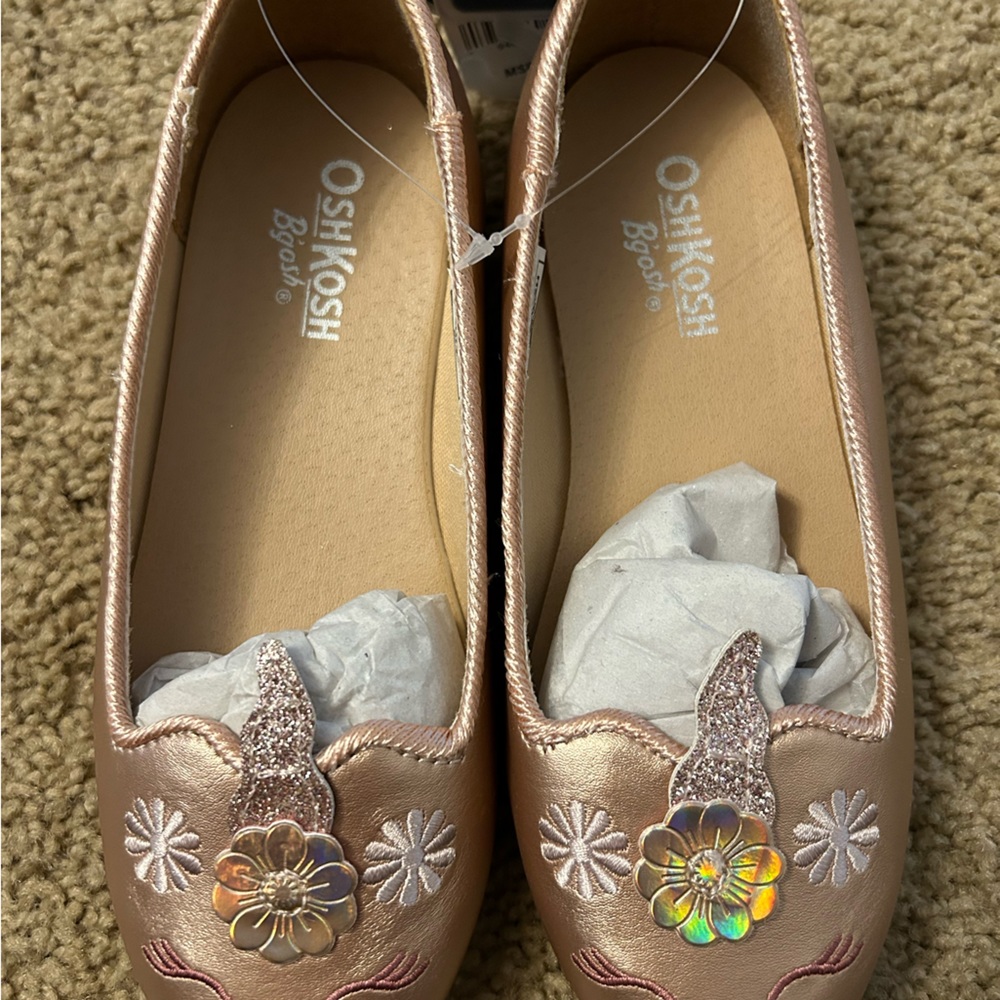 OshKosh B’gosh Girls Unicorn Ballet Flats - Size 11